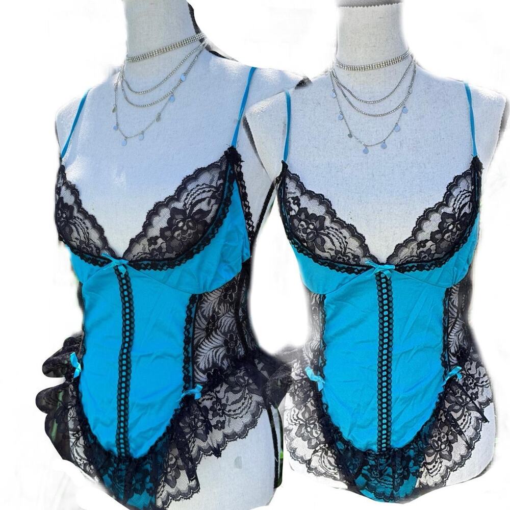 Sheer lace panel Bodysuit Lingerie